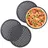 Relaxdays 8 x Pizzablech, Grau