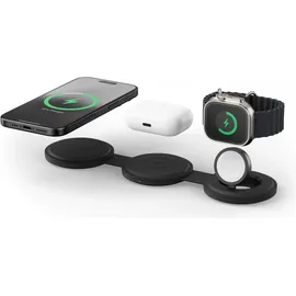 Satechi OntheGo 3-in-1 Wireless Charger Schwarz