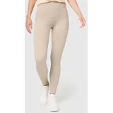 nur die germany gmbh NUR DIE Leggings Ripp-Optik Relax & Go High Waist - beige 44|46