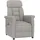 vidaXL Massagesessel Hellgrau Mikrofaser 75 x 112 x 87 cm Grau