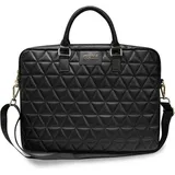 GUESS Tasche aus der Quilted Serie für 15" Notebook, schwarz