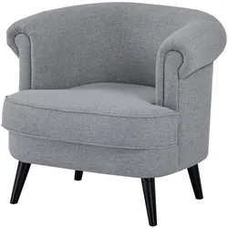 INOSIGN Sessel Hutsell in Cord und Webstoff, hellgrau – TV-Sessel oder Relax-Sessel