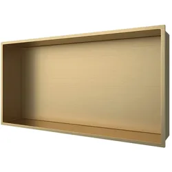 Aloni Wandnische Edelstahl gold gebürstet rostfrei 300x600x100mm
