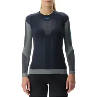 Uyn Running PB42 langarm Laufshirt Damen black beauty/iron gate