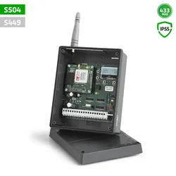 CARDIN 4-Kanal Funk-Empfänger Außenempfänger Receiver 433MHz mit 4G-Modul & Display, für Tore & Schranken