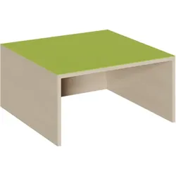 Quadrat-Podest einseitig offen, Linoleum-Deckplatte