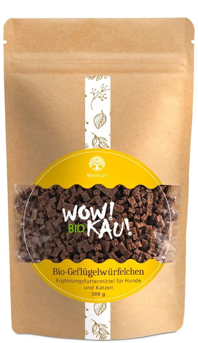 Waldkraft. Wow! BioKau! Geflügelwürfelchen Würfel 300 g