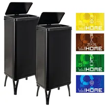 Wellhome Smart Mülleimer 60 l Schwarz