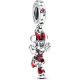 Pandora Disney Minnie Maus Eislaufen Charm-Anhänger aus Sterling Silber, Kompatibel Moments Armbänder, 793530C01