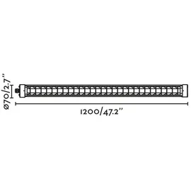 FARO SCUBA LOUVER 1200 36W schwarz