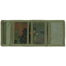 Max Fuchs Nylongeldbörse, flecktarn, Sanitäter, Klettv., Ausweisf.