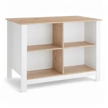 BASIC by Balculina Kücheninsel Sugar 124 cm weiß