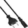 InLine Netzkabel, Netzstecker auf Euro 8 C7 Stecker, 1m