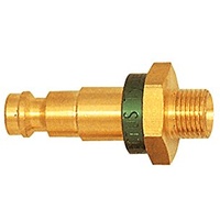 Riegler 107649-247.65 Unverwechselbarer Nippel NW 5, Messing blank, G