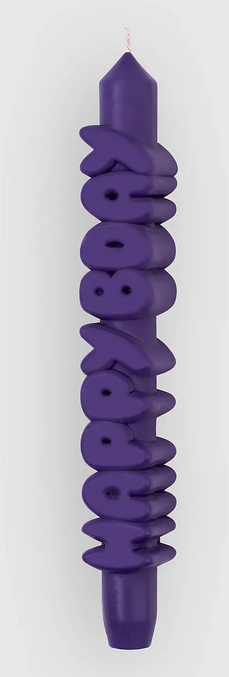 CandleHand Happy Bday 3D Taper Candle indigo Gr. Uni
