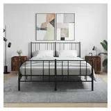 furnicato Nachttisch Räuchereiche 40 x 40 x 50 cm mit Stauraum und (2-St) braun