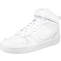 Nike Court Borough Mid 2 (GS) Sneaker, White/White-White, 38.5