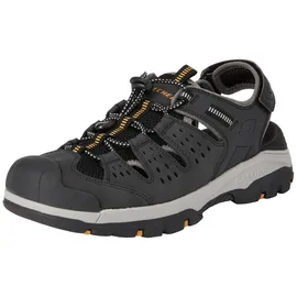 SKECHERS Herren Tresmen Menard Sandalen, Schwarzes Synthetisches Netz, 44
