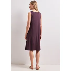STREET ONE Shirtkleid Midi Unifarben Rot 46