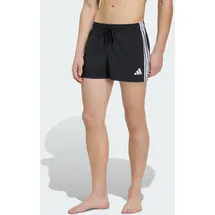 adidas 3-Streifen Badeshorts Black/White XL