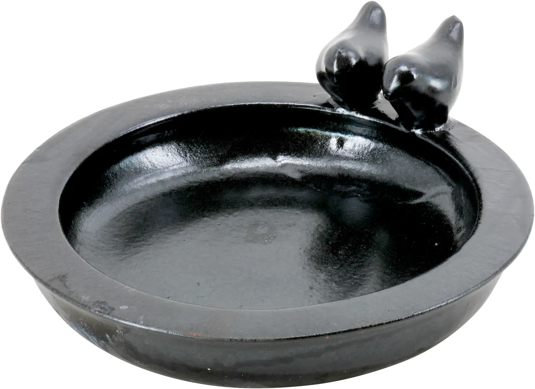 Vogeltränke Keramik D33H10,9cm anthrazit