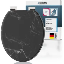 Schütte Marmor WC-Sitz Schwarz