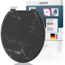 Schütte Marmor WC-Sitz Schwarz
