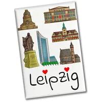 Speecheese Sehenswürdigkeiten von Leipzig Souvenir Souvenir Magnet - Erinnerungsstück