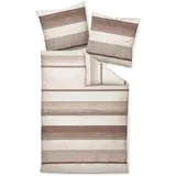 JANINE Davos Gestreift Mauve 135 x 200 cm + 80 x 80 cm