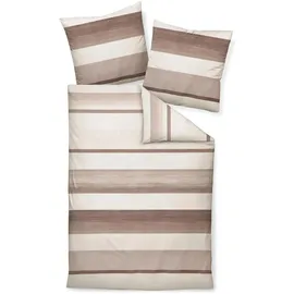 JANINE Davos Gestreift Mauve 135 x 200 cm + 80 x 80 cm