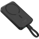 Baseus Magnetic Mini Charger 10.000 mAh, 30 W, mit integriertem USB‐C‐Kabel, Schwarz