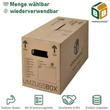 30 x Umzugskarton Smart 40 kg Traglast stabile Umzugskiste Umzug Umzugsmaterial 2-wellige Movebox BB-Verpackungen