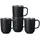 Ritzenhoff & Breker Jasper Kaffeebecher 4er Set Schwarz