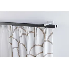 GARESA Gardinenstange GARESA "Finn Wandmontage", grau (grau, weiß), L:560cm, Gardinenstangen, Innenlaufprofil, Wandmontage