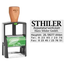 COLOP Textstempel, individualisierbar Green Line 2300 selbstfärbend schwarz ohne Logo