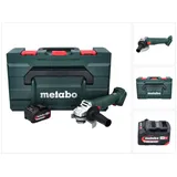 Metabo W 18 L 9-125 Quick Akku Winkelschleifer 18 V 125 mm + 1x Akku 4,0 Ah + metaBOX - ohne Ladegerät