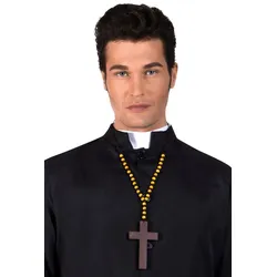 Priester Holzkreuz Halskette - OS