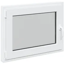 vidaXL Kellerfenster RISOR 80 x 60 cm weiß