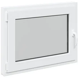 vidaXL Kellerfenster RISOR 80 x 60 cm weiß