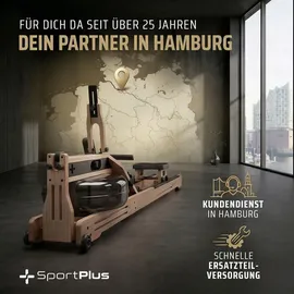 Sportplus Wasser-Rudergerät Eichenholz