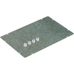Montageplatte Verteiler ST lack Lochung 160x260mm