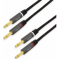 Logilink Audio-Kabel, 2x2 Bananenstecker (CA1211)