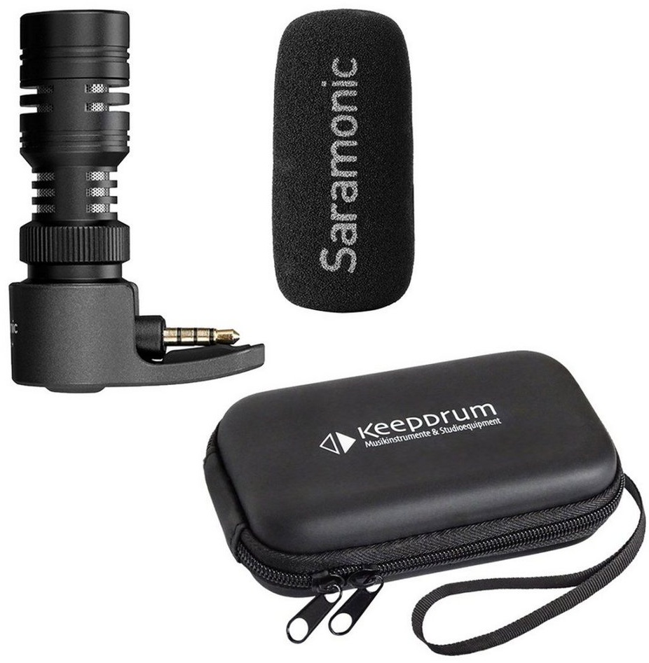 Saramonic Mikrofon Saramonic Smartmic+ Smartphone-Mikrofon + Tasche