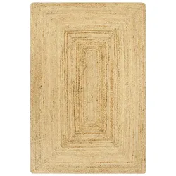 vidaXL Teppich Handgefertigt Jute Natur 80x160 cm