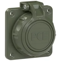 PC ELECTRIC 20352-8u Schutzkontaktkupplung PA6, ABS, PC 250V Bronze-Grün (matt) IP66, IP68