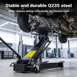 Wiltec Getriebeheber bis 1 t Traglast, Motorheber höhenverstellbar 180-790 mm, Motorblock mit Rollen
