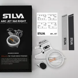 Silva Arc Jet 360 Right Kompass - Clear / Grey - One Size