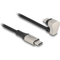 DeLock USB 2.0 Kabel USB Type-C Stecker zu Stecker 180° gewinkelt 2 m PD 60 W