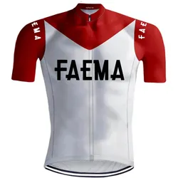 Retro Radtrikot Faema - REDTED SCHWARZ|ROT 5XL