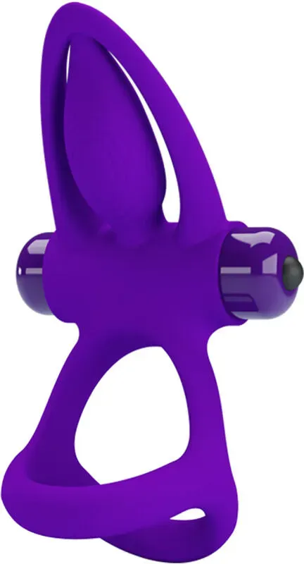 PRETTY LOVE - VIBRATORRING 10 VIBRATIONEN LILA SILIKON